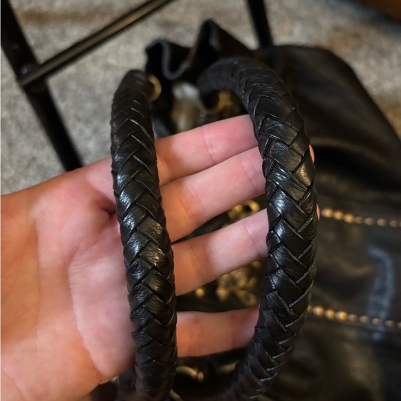 Juicy Couture Black Shoulder Bag with Gold Accents - Picture 10 of 15